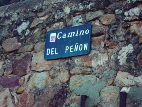 Cartel al inicio del Camino Natural a las afueras de Soria
